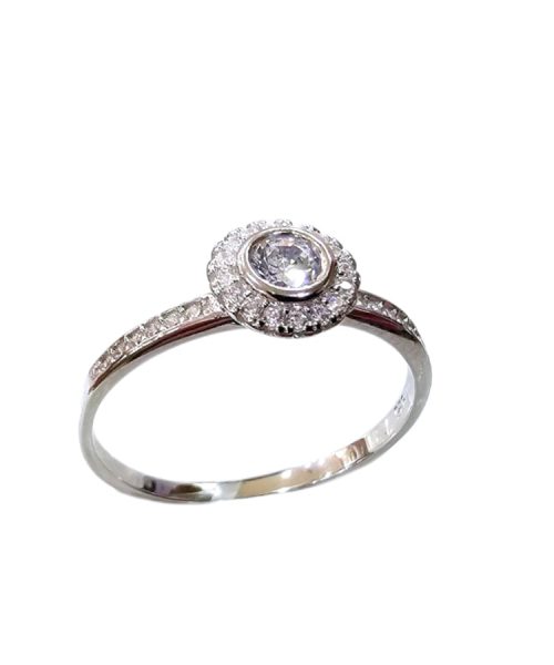RING SILVER/ CUBIC ZIRCONIA