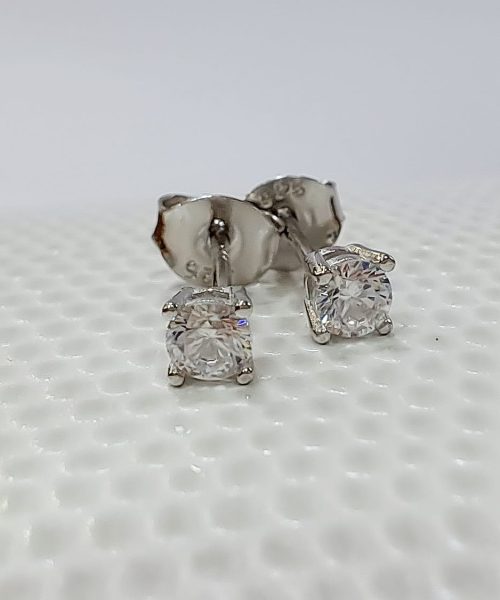 EARRINGS SILVER/ CUBIC ZIRCONIA