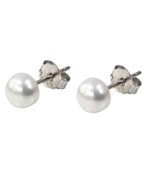 EARRINGS SILVER/ CULTURED PEARL
