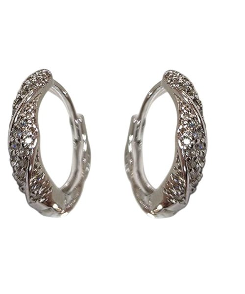 EARRINGS SILVER/ CUBIC ZIRCONIA