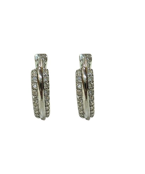 EARRINGS SILVER/ CUBIC ZIRCONIA
