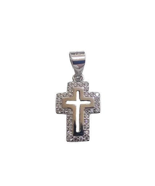 CROSS SILVER/ CUBIC ZIRCONIA