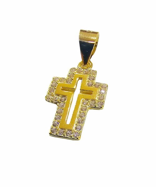 CROSS SILVER/ CUBIC ZIRCONIA