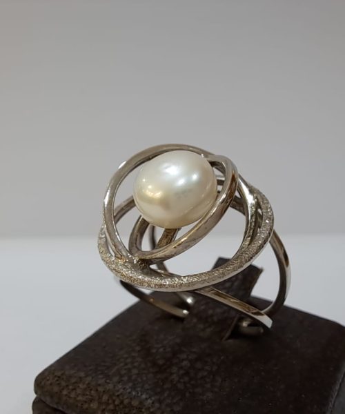 RING SILVER PEARL