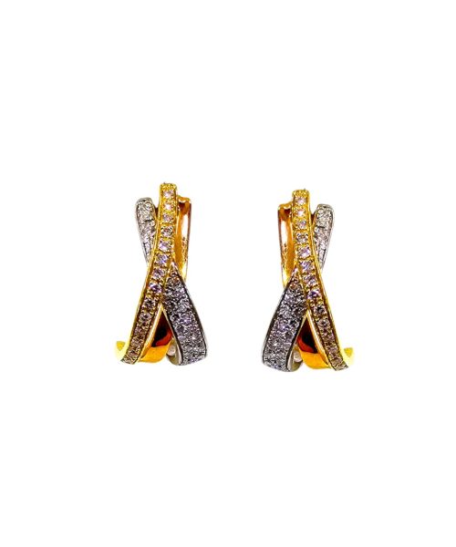 EARRINGS 18KT/ 0.26CT DIAM/VSG