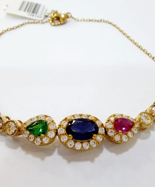 BRACELET 9KT MULTICOLOUR