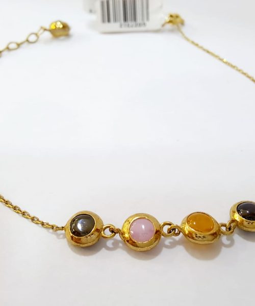 BRACELET 9KT MULTICOLOUR STONES