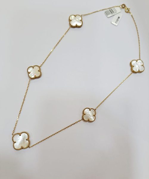 NECKLACE 9KT CLOVER