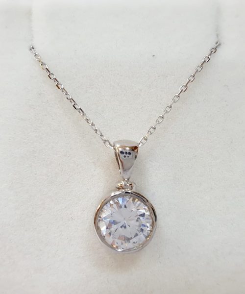 NECKLACE 18KT CUBIC ZIRCONIA