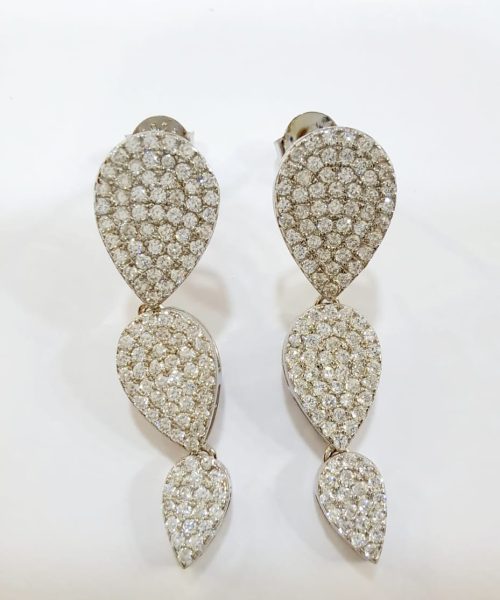 EARRINGS SILVER/ CUBIC ZIRCONIA