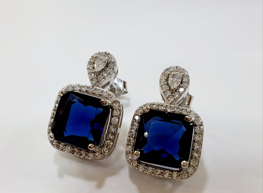 EARRINGS SILVER/ CUBIC ZIRCONIA - Image 2
