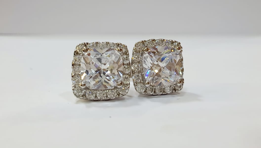 EARRINGS SILVER/ CUBIC ZIRCONIA