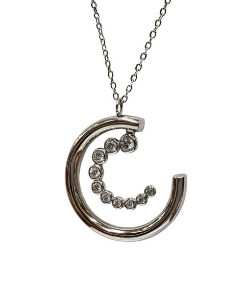 NECKLACE SILVER/ CUBIC ZIRCONIA