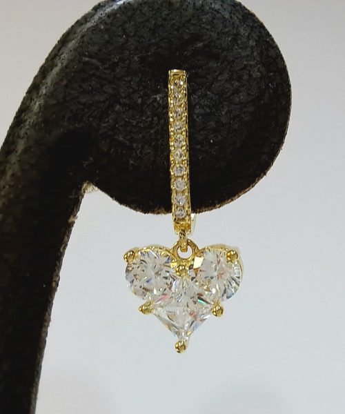 EARRINGS 9KT/ CUBIC ZIRCONIA