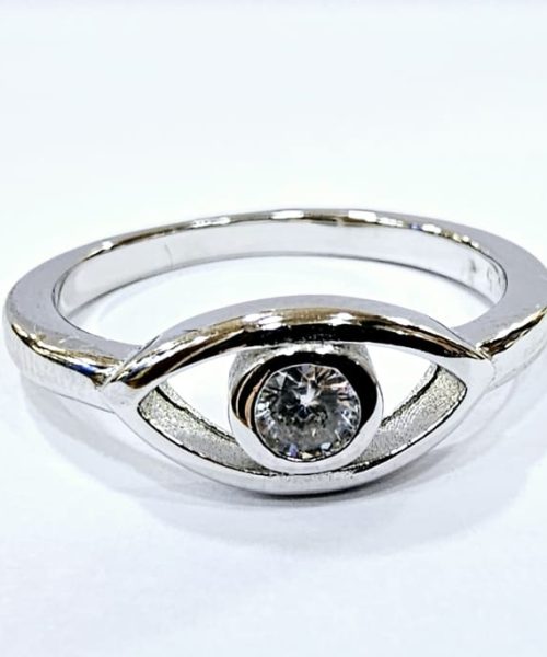 RING SILVER/CUBIC ZIRCONIA