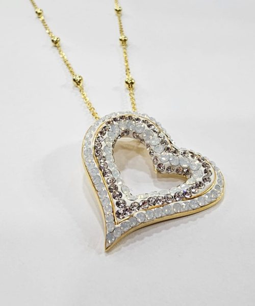 NECKLACE SILVER/ SWAROVSKI CRYSTAL