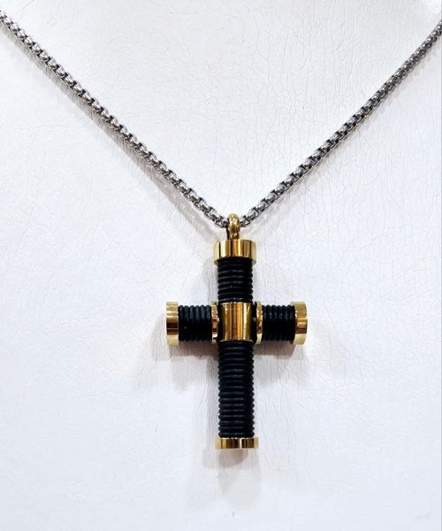 NECKLACE CROSS STAINLESS STEEL