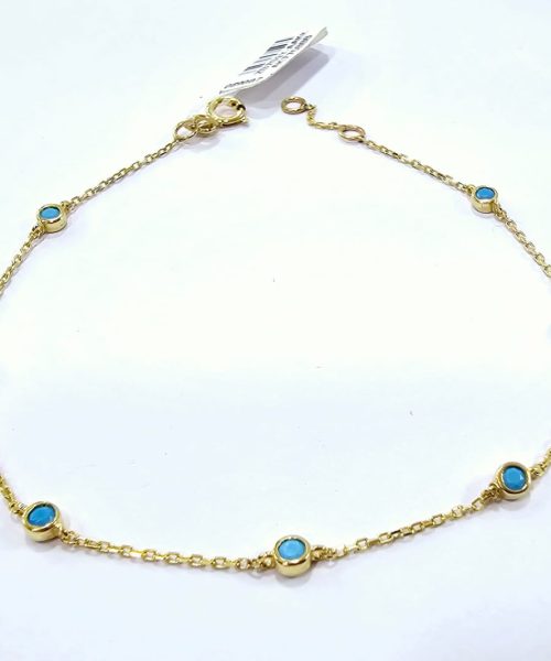 BRACELET 9KT/ TURQUOISE