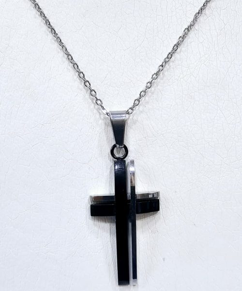 CROSS NECKLACE STAINLESS STEEL