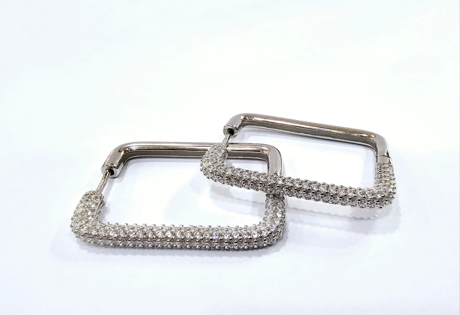 EARRINGS SILVER/ CUBIC ZIRCONIA