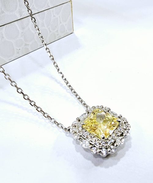 NECKLACE SILVER/ CUBIC ZIRCONIA