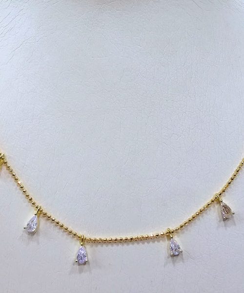 NECKLACE SILVER/ CUBIC ZIRCONIA