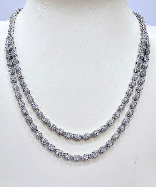 NECKLACE SILVER/ CUBIC ZIRCONIA