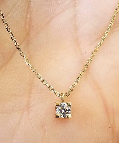 NECKLACE 18KT/ DIAM.0.08CT/ VS1G