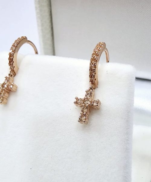 EARRINGS SILVER/ CUBIC ZIRCONIA