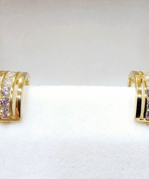 EARRINGS 9KT/ CUBIC ZIRCONIA