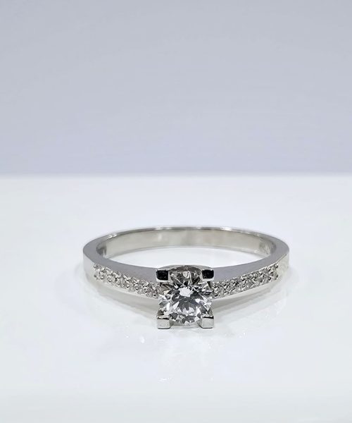 RING 18KT/0.20CT/0.07CT/VS1F