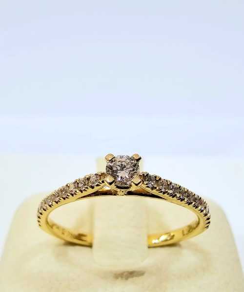 RING 18KT/0.09CT/0.14CT/VS1G