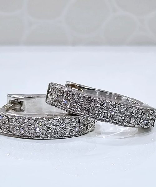EARRINGS 18KT/0.18CT/VSG