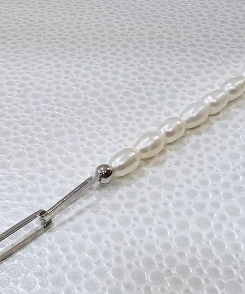 BRACELET SILVER/ CULTURED PEARL