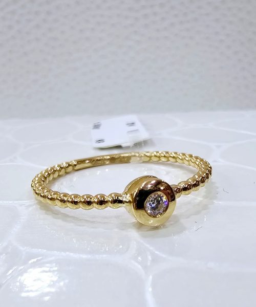 RING 9KT/ CUBIC ZIRCONIA