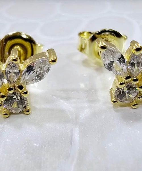 EARRINGS SILVER/ CUBIC ZIRCONIA