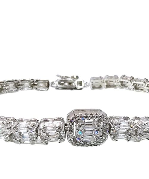 BRACELET SILVER/ CUBIC ZIRCONIA