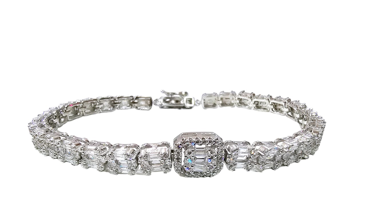BRACELET SILVER/ CUBIC ZIRCONIA