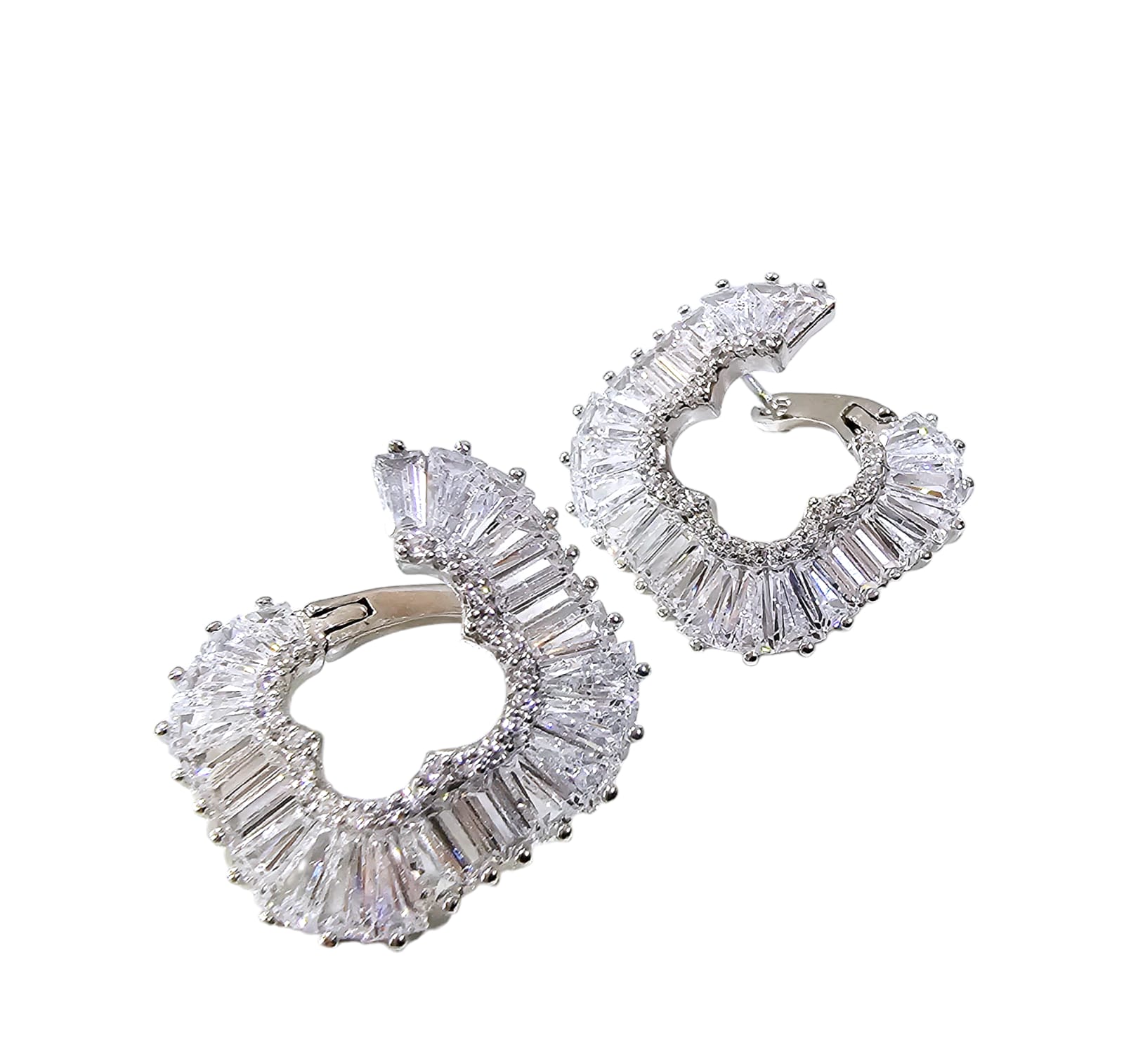 EARRINGS SILVER/ CUBIC ZIRCONIA - Image 3