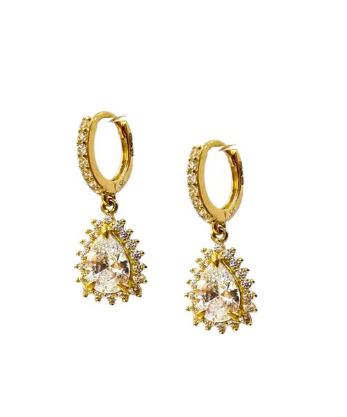 EARRINGS 9KT/ CUBIC ZIRCONIA