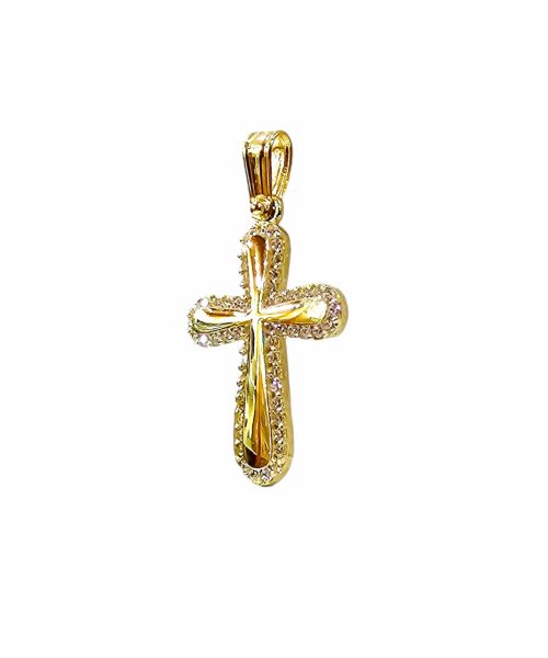 CROSS 18KT/ CUBIC ZIRCONIA