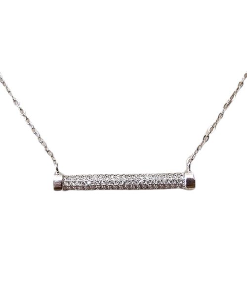 NECKLACE SILVER/ CUBIC ZIRCONIA