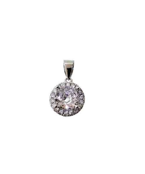 PENDANT SILVER/ CUBIC ZIRCONIA
