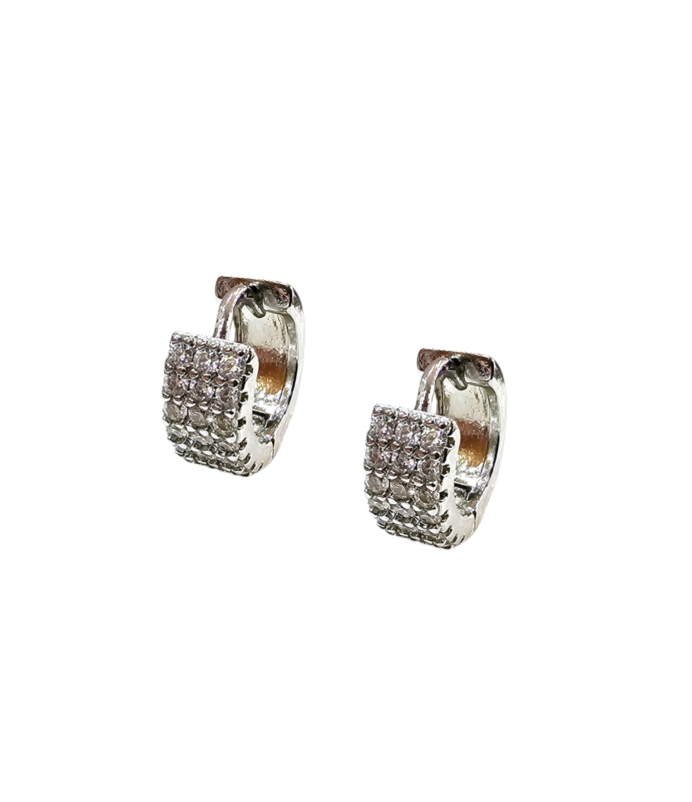 EARRINGS STAINLESS STEEL/ CUBIC ZIRCONIA - Image 2