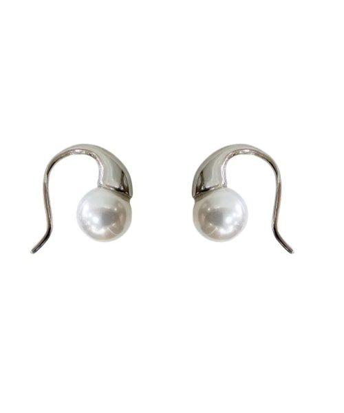 EARRINGS SILVER/ CULTURED PEARL