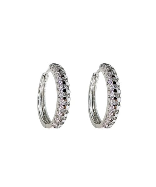 EARRINGS SILVER/ CUBIC ZIRCONIA