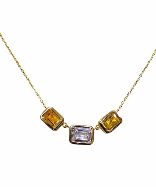 NECKLACE SILVER/ CUBIC ZIRCONIA