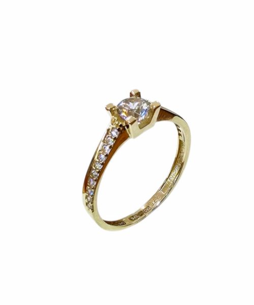 RING 9KT/ CUBIC ZIRCONIA