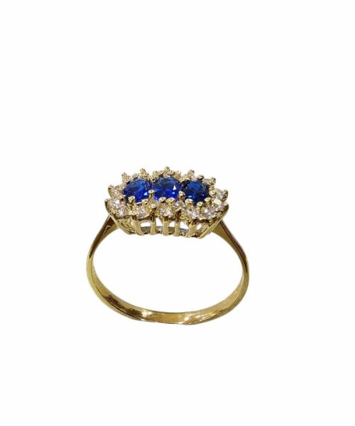 RING 9KT/ CUBIC ZIRCONIA