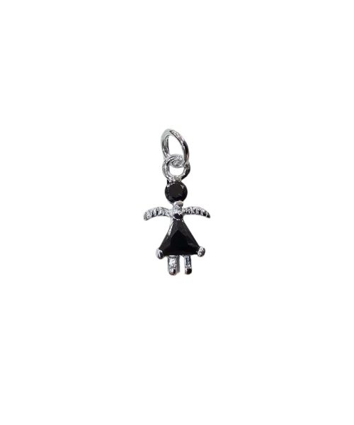 PENDANT SILVER/ CUBIC ZIRCONIA/ GIRL